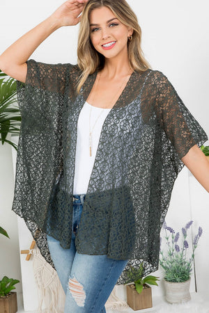 Crochet Kimono open side