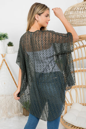 Crochet Kimono open side